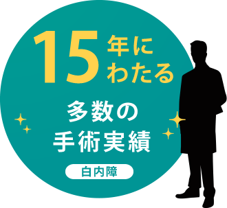 15年以上にわたる執刀実績